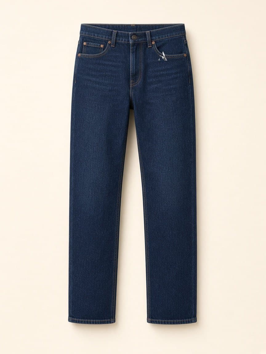Straight Jeans in Navy