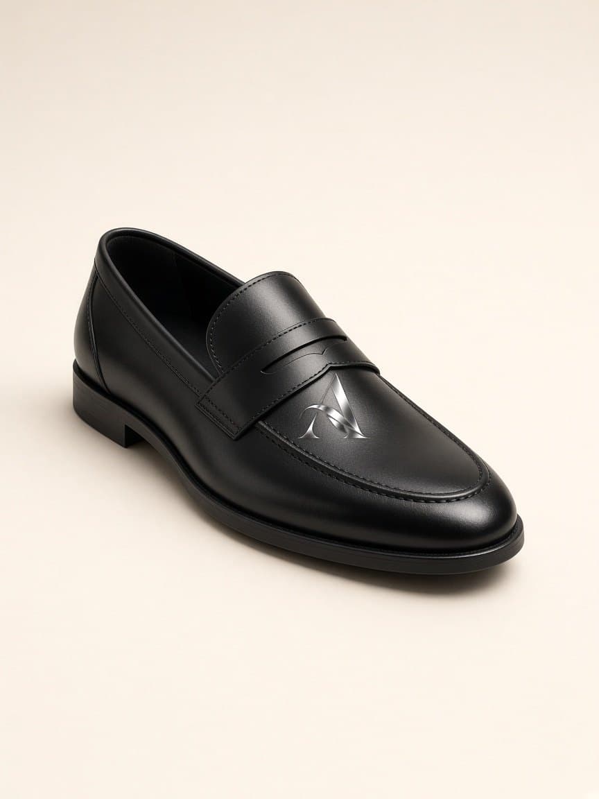 Leather Loafer in Black