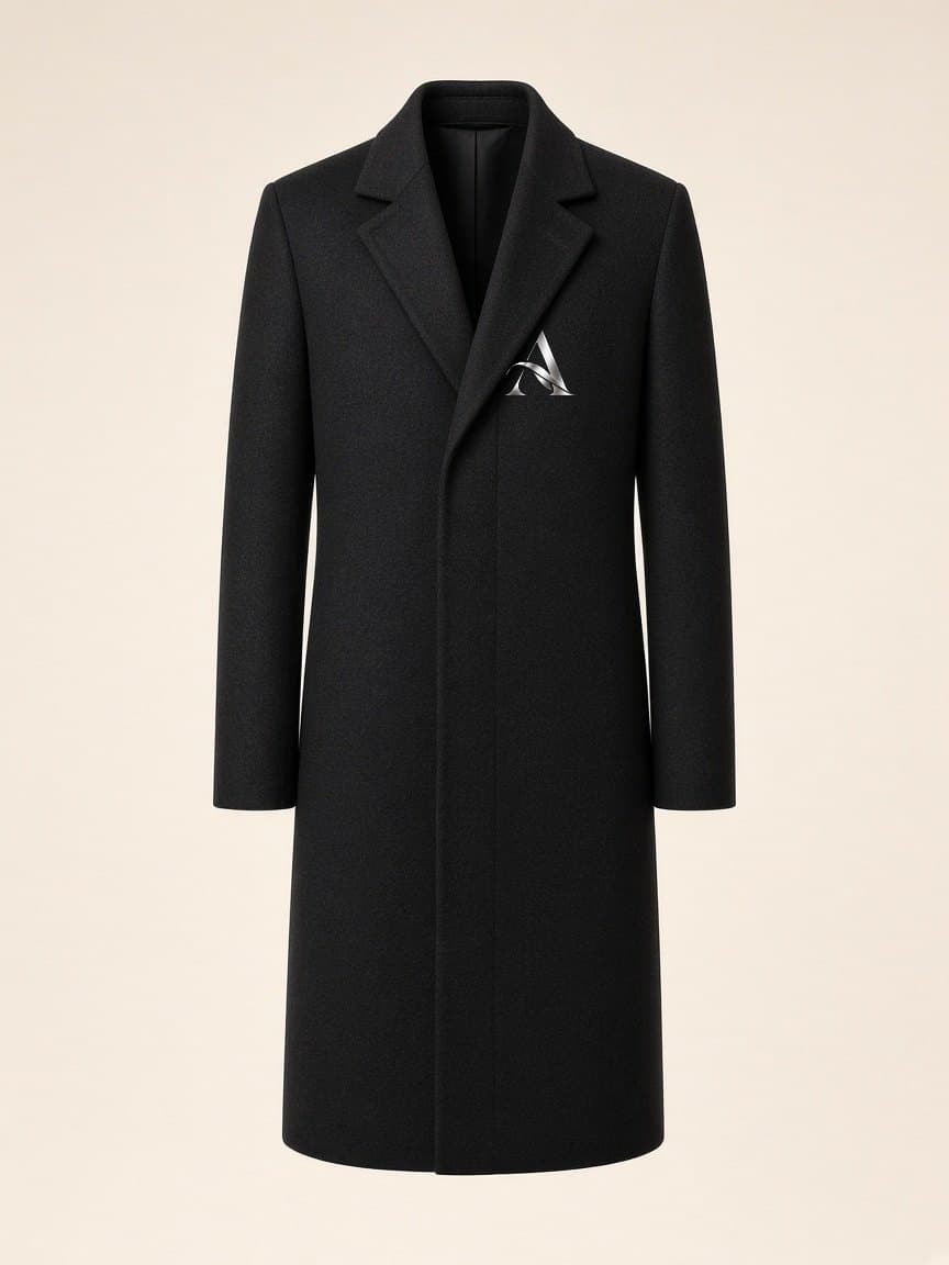 Noir Overcoat in Black