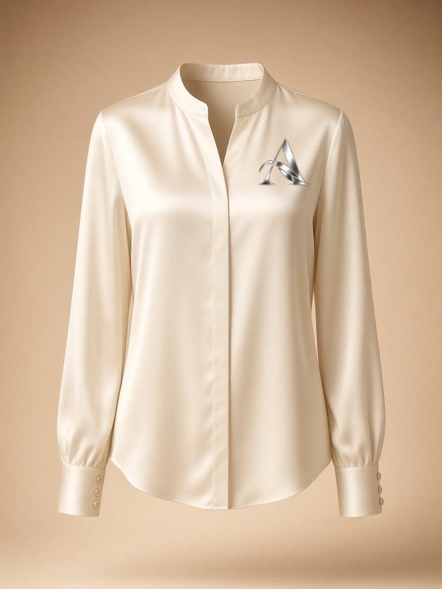 Sculpted Blouse in Ivory