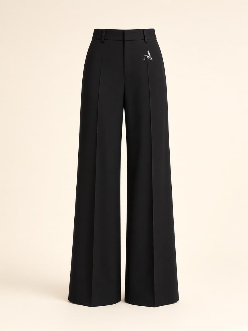 Wide Trouser in Black